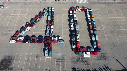 Un 40 con le Panda: grande festa a Vigevano