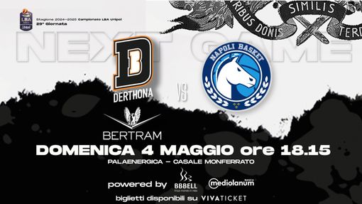 Basket serie A1, scatta la vendita dei biglietti per l’ultima gara casalinga di regular season della Bertram contro Napoli