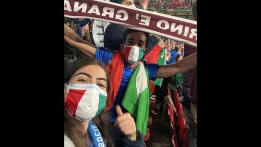 Francesca Pinto ed Edoardo Fiora domenica alla finale, e prima ancora nella partita contro la Spagna