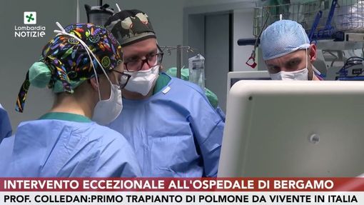 Bergamo, papà albanese dona polmone al figlio: è la prima volta in italia. Il bambino è a casa Bergamo, papà albanese dona polmone al figlio: è la prima volta in italia. Il bambino è a casa