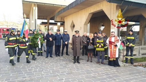 Pavia: celebrata la ricorrenza di Santa Barbara, protettrice dei Vigili del Fuoco