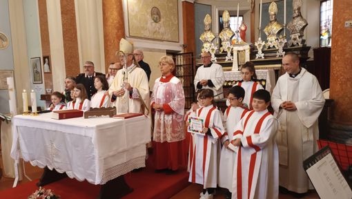 Pieve del Cairo: il vescovo Maurizio Gervasoni si presenta alla comunità di Cambiò, passata dalla Diocesi di Tortona a quella di Vigevano