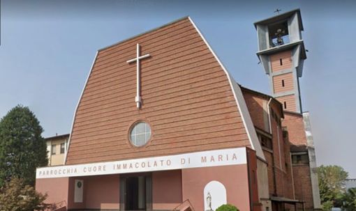 La chiesa della Madonna Pellegrina a Vigevano dove si è consumata la tragedia La chiesa della Madonna Pellegrina a Vigevano dove si è consumata la tragedia