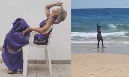 Daniela, una bellissima foto del suo profilo Instagram usata da Emy Bossi, e un'immagine del suo video di saluto Daniela, una bellissima foto del suo profilo Instagram usata da Emy Bossi, e un'immagine del suo video di saluto