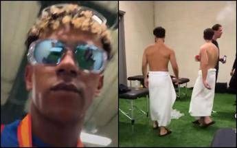 Yamal, 'imprevisto' social: parte la diretta e riprende Szczesny mentre fuma