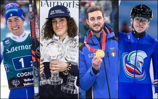 Pellegrino, Brignone, Mosaner e Fontana - Fotogramma/IPA Adknkronos