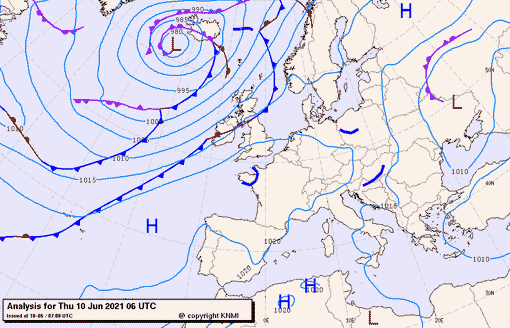 Previsioni meteo per giovedì 10, venerdì 11, sabato 12 (giugno)