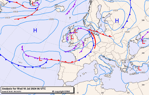 Previsioni meteo per mercoledì 10, giovedì 11, venerdì 12 (luglio)