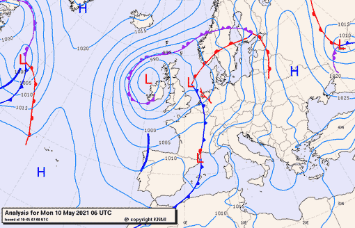 Previsioni meteo per lunedì 10, martedì 11, mercoledì 12 (maggio)
