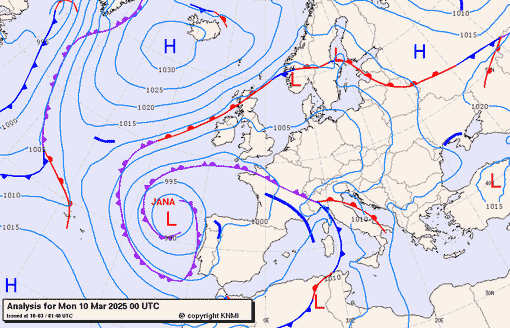 Previsioni meteo per lunedì 10, martedì 11, mercoledì 12 (marzo)