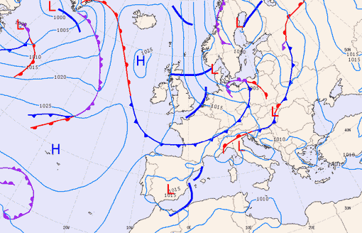 Previsioni meteo per martedì 11, mercoledì 12, giovedì 13 (giugno)