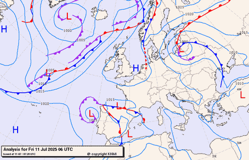 Previsioni meteo per venerdì 11, sabato 12, domenica 13 (luglio)