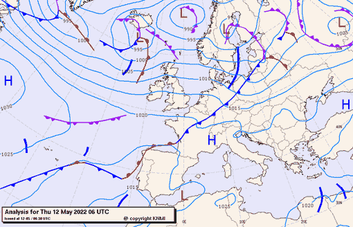 Previsioni meteo per giovedì 12, venerdì 13, sabato 14 (maggio)