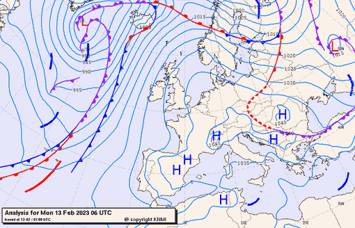 Previsioni meteo per lunedì 13, martedì 14, mercoledì 15 (febbraio)