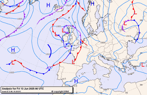 Previsioni meteo per venerdì 13, sabato 14, domenica 15 (giugno)