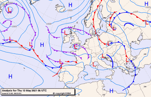 Previsioni meteo per giovedì 13, venerdì 14, sabato 15 (maggio)