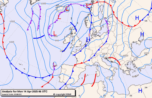 Previsioni meteo per lunedì 14, martedì 15, mercoledì 16 (aprile)