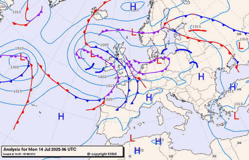 Previsioni meteo per lunedì 14, martedì 15, mercoledì 16 (luglio)