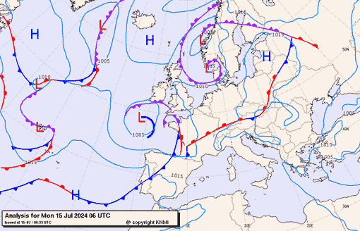 Previsioni meteo per lunedì 15, martedì 16, mercoledì 17 (luglio)