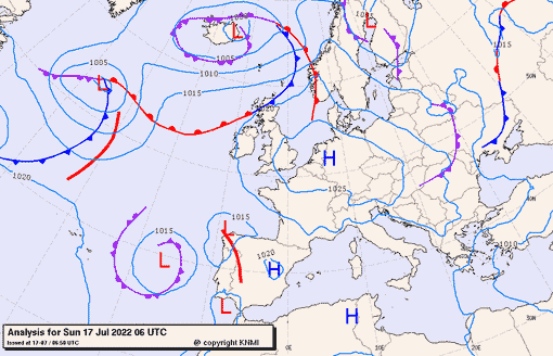 Previsioni meteo per domenica 17, lunedì 18, martedì 19 (luglio)