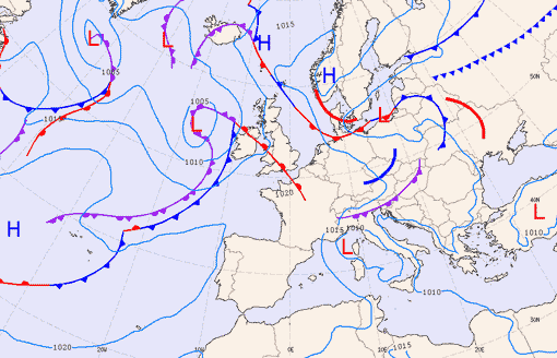 Previsioni meteo per giovedì 17, venerdì 18, sabato 19 (luglio)