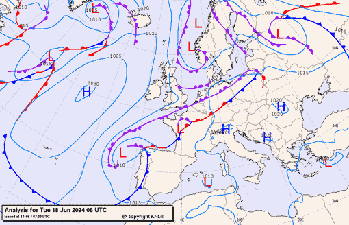 Previsioni meteo per martedì 18, mercoledì 19, giovedì 20 (giugno)