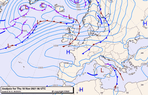 Previsioni meteo per giovedì 18, venerdì 19, sabato 20 (novembre)