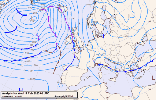 Previsioni meteo per mercoledì 19, giovedì 20, venerdì 21 (febbraio)