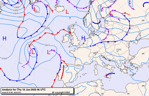 Previsioni meteo per giovedì 19, venerdì 20, sabato 21 (giugno)