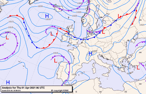 Previsioni meteo per giovedì 1, venerdì 2, sabato 3 (aprile)