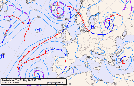 Previsioni meteo per giovedì 1, venerdì 2, sabato 3 (maggio)