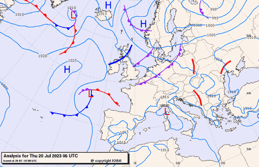 Previsioni meteo per giovedì 20, venerdì 21, sabato 22 (luglio)