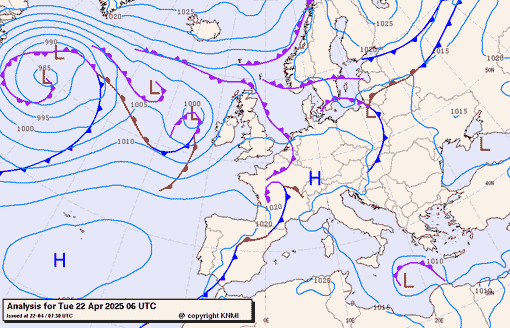 Previsioni meteo per martedì 22, mercoledì 23, giovedì 24 (aprile)