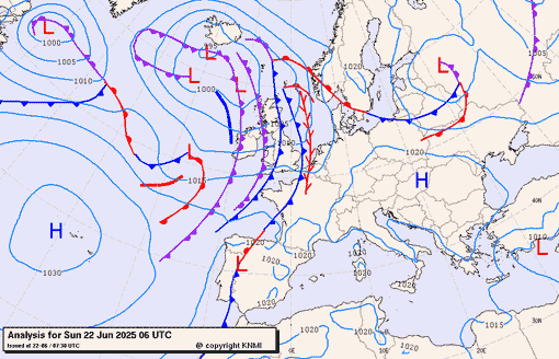 Previsioni meteo per domenica 22, lunedì 23, martedì 24 (giugno)