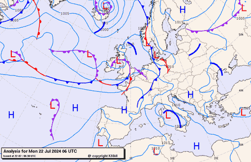 Previsioni meteo per lunedì 22, martedì 23, mercoledì 24 (luglio)