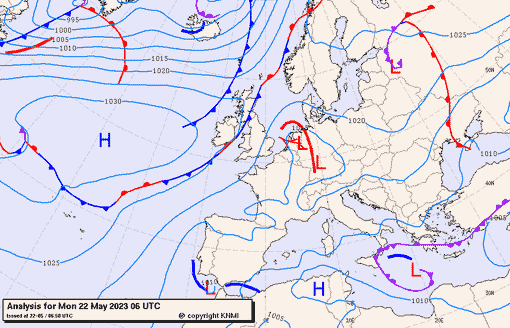 Previsioni meteo per lunedì 22, martedì 23, mercoledì 24 (maggio)