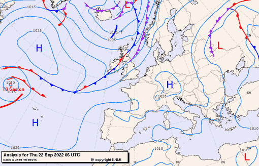 Previsioni meteo per giovedì 22, venerdì 23, sabato 24 (settembre)
