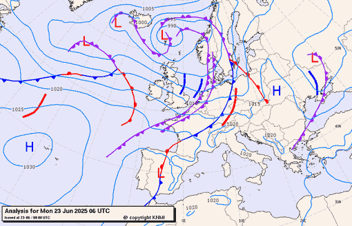 Previsioni meteo per lunedì 23, martedì 24, mercoledì 25 (giugno)