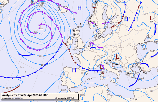 Previsioni meteo per giovedì 24, venerdì 25, sabato 26 (aprile)