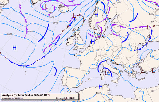 Previsioni meteo per lunedì 24, martedì 25, mercoledì 26 (giugno)