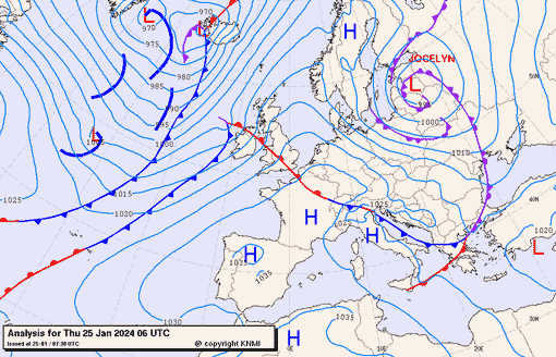 Previsioni meteo per giovedì 25, venerdì 26, sabato 27 (gennaio)