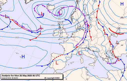 Previsioni meteo per lunedì 26, martedì 27, mercoledì 28 (maggio)