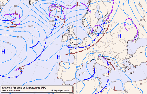 Previsioni meteo per mercoledì 26, giovedì 27, venerdì 28 (marzo)