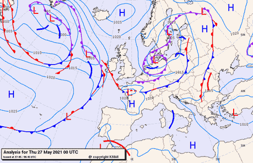 Previsioni meteo per giovedì 27, venerdì 28, sabato 29 (maggio)