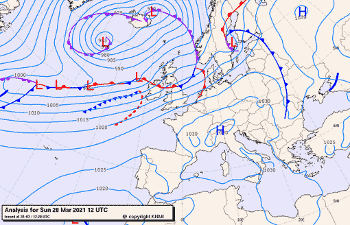 Previsioni meteo per domenica 28, lunedì 29, martedì 30 (marzo)