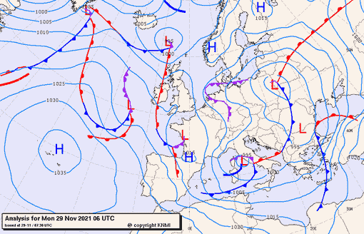 Previsioni meteo per lunedì 29, martedì 30, mercoledì 1 (novembre-dicembre)