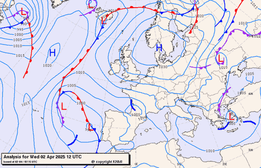 Previsioni meteo per mercoledì 2, giovedì 3, venerdì 4 (aprile)