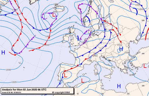 Previsioni meteo per lunedì 2, martedì 3, mercoledì 4 (giugno)
