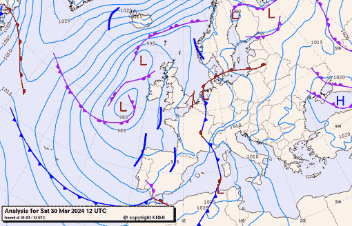 Previsioni meteo per sabato 30. domenica 31, lunedì 1 (marzo-aprile)