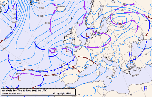 Previsioni meteo per giovedì 30, venerdì 1, sabato 2 (novembre-dicembre)